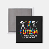 Aimant Pas un handicap C'est une capacité différente Auti (Recto/Verso)