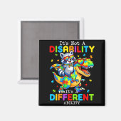 Aimant Pas un handicap, une capacité différente pour les (Recto/Verso)