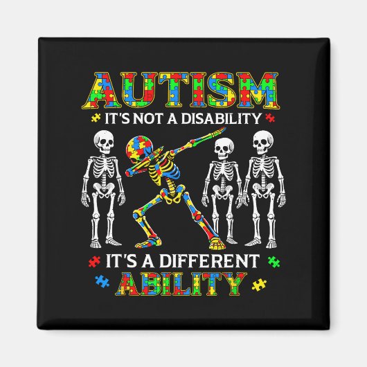 Aimant Pas un handicap, une capacité différente pour les  (Devant)