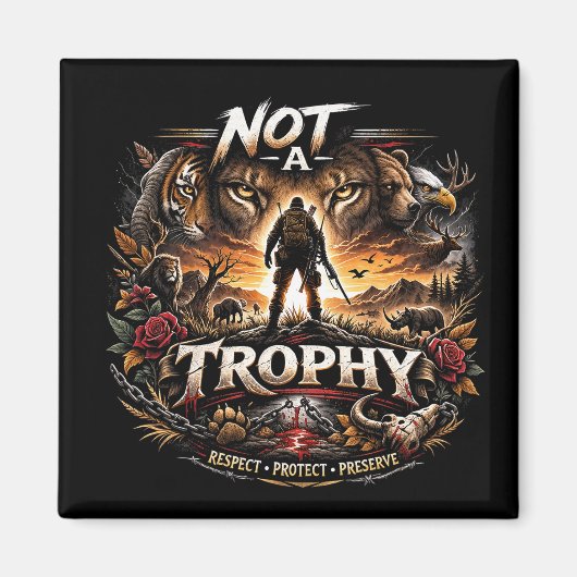 Aimant Pas un Trophée (Devant)