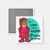 Aimant Pas une personne du matin (Recto/Verso)