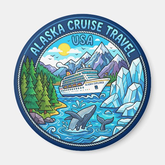 Aimant Passage Intérieur Alaska États-Unis (Devant)