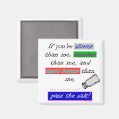 Aimant Passer le sel (Recto/Verso)