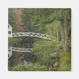 Aimant Passerelle blanche, Somesville, Mont Desert