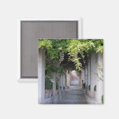 Aimant Passerelle couverte de feuillage, Espagne (Recto/Verso)