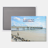 Aimant Passerelle de pêche St Augustine Beach (Recto/Verso)