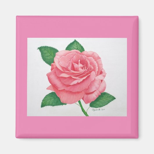 Aimant Passion rose (Devant)