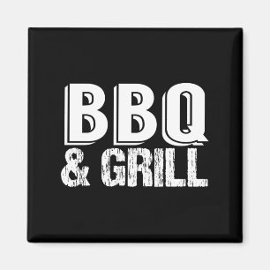 Aimant Passionné de cuisine au grill BBQ Été