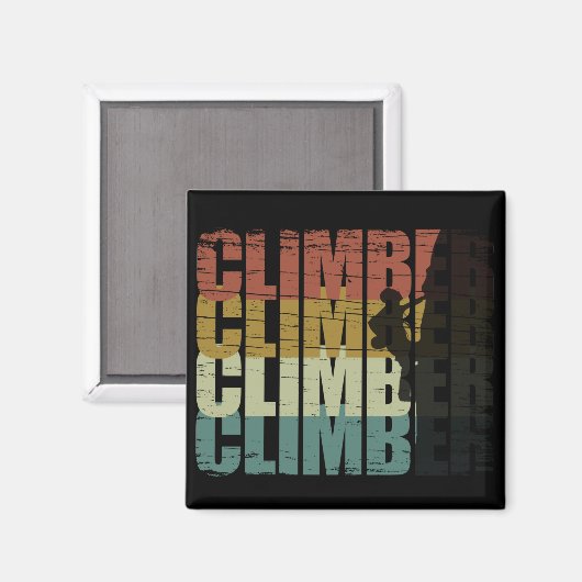 Aimant passionné d'escalade (Recto/Verso)