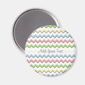 Aimant Pastel Chevron-Drop Shadow par Shirley Taylor (Recto/Verso)