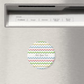 Aimant Pastel Chevron-Drop Shadow par Shirley Taylor (In Situ (Lave-vaisselle))