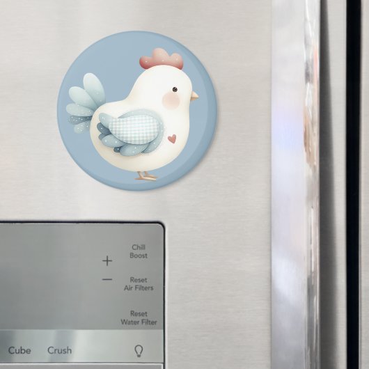 Aimant Pastel Cottagecore Chicken (In situ (réfrigérateur))