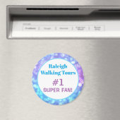 Aimant Pastel Cute Girl Super Fan (In Situ (Lave-vaisselle))