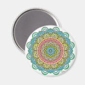 Aimant Pastel Defleur Mandala (Recto/Verso)