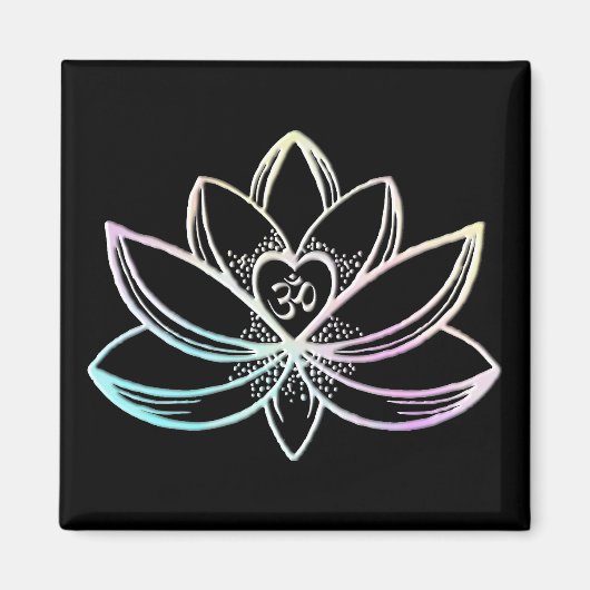 Aimant Pastel Lotus  (Devant)