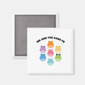 Aimant Pastel Pâques Funny Hommes mème mignonne Ba (Recto/Verso)