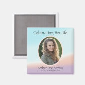 Aimant Pastel Photo Life Celebration (Recto/Verso)