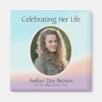 Aimant Pastel Photo Life Celebration