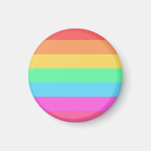 Aimant Pastel Rainbow Color Strips Design