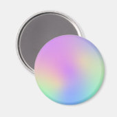 Aimant Pastel Rainbow Colors Abstrait Blur Gradient Ombre (Recto/Verso)