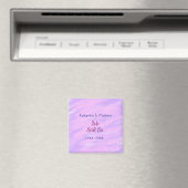 Aimant Pastel rose violet Vow renouvellement anniversaire (In Situ (Lave-vaisselle))