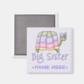 Aimant Pastel Turtle Big Sister (Recto/Verso)