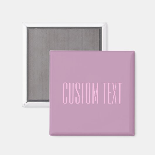 Aimant Pastel Violet & Rose Clair | Texte Moderne Éditabl (Recto/Verso)