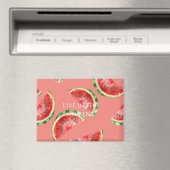 Aimant Pastèque Rose Rouge Vert Blush (In Situ (Lave-vaisselle))