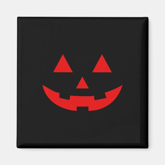 Aimant Pastèque simple Jack-o'-lantern Halloween d'été (Devant)