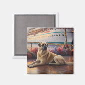 Aimant Pasteur anatolien Croisière de Noël : Pawsome (Recto/Verso)