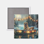 Aimant Pasteur anatolien Noël Festive Voyage (Recto/Verso)