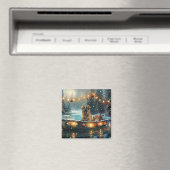 Aimant Pasteur anatolien Noël Festive Voyage (In Situ (Lave-vaisselle))