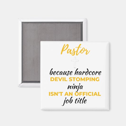 Aimant Pasteur Because Hardcore Devil Stomping Ninja bl (Recto/Verso)