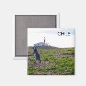 Aimant Patagonie Chili Pingouin (Recto/Verso)