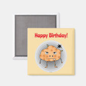 Aimant Patate drôle Joyeux Anniversaire Visage (Recto/Verso)