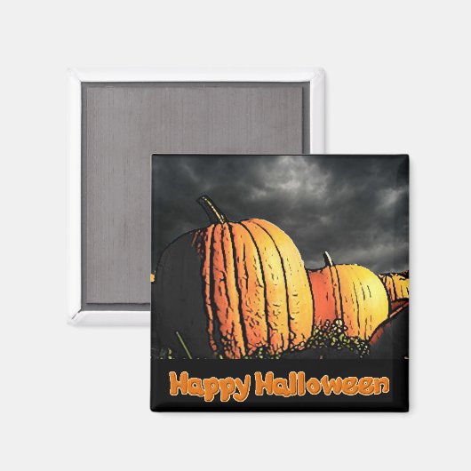 Aimant Patch Citrouille Halloween (Recto/Verso)