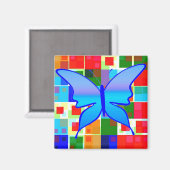 Aimant Patchwork De Couleur (Recto/Verso)