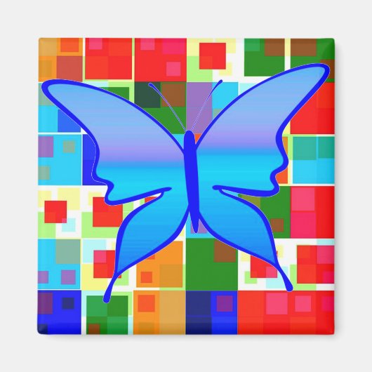 Aimant Patchwork De Couleur (Devant)