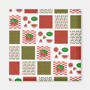 Aimant Patchwork de pastèque