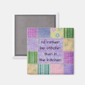 Aimant Patchwork de pays de Quilter (Recto/Verso)