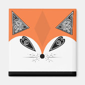 Aimant Patchwork Fox, applique Fox, Fox, enfants (Devant)