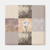 Aimant Patchwork Iris Cream (Devant)