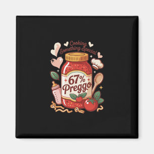 Aimant Pâtes à la sauce Preggo Annonce de grossesse Drôle