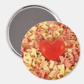 Aimant Pâtes et coeur (Recto/Verso)