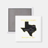 Aimant Path Of Solar Eclipse 2024 Interactive Map Texas E (Recto/Verso)