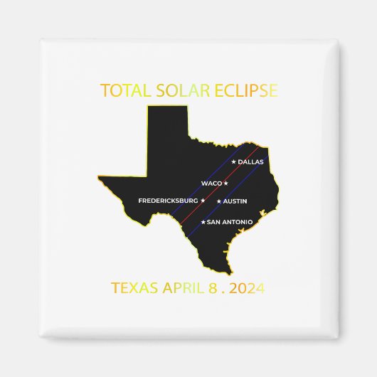 Aimant Path Of Solar Eclipse 2024 Interactive Map Texas E (Devant)
