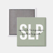 Aimant Pathologiste orthophoniste SLP (Recto/Verso)