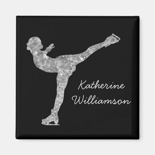 Aimant Patinage artistique personnalisé Patinage sur glac (Devant)