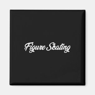 Aimant Patinage Artistique Texte Cursif Nouveauté Hobby