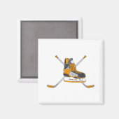 Aimant Patinage de hockey (Recto/Verso)